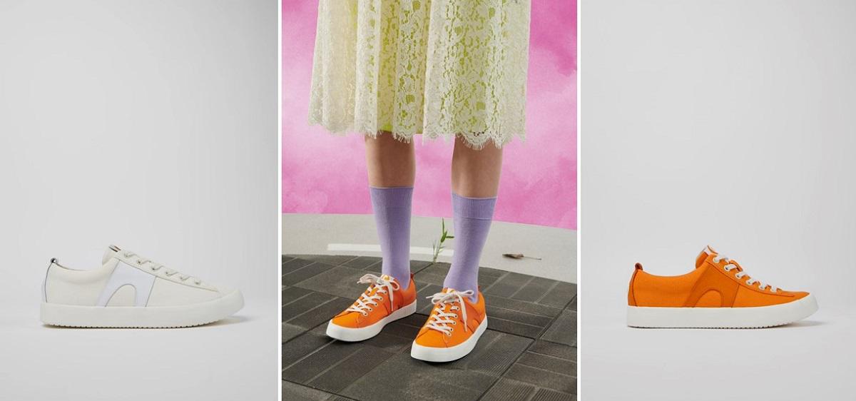 Camper スニーカー ホワイト/ベージュ/オレンジ CAMPER（カンペール）の「CAMPER/カンペール/TOSSU/トス（スニーカー